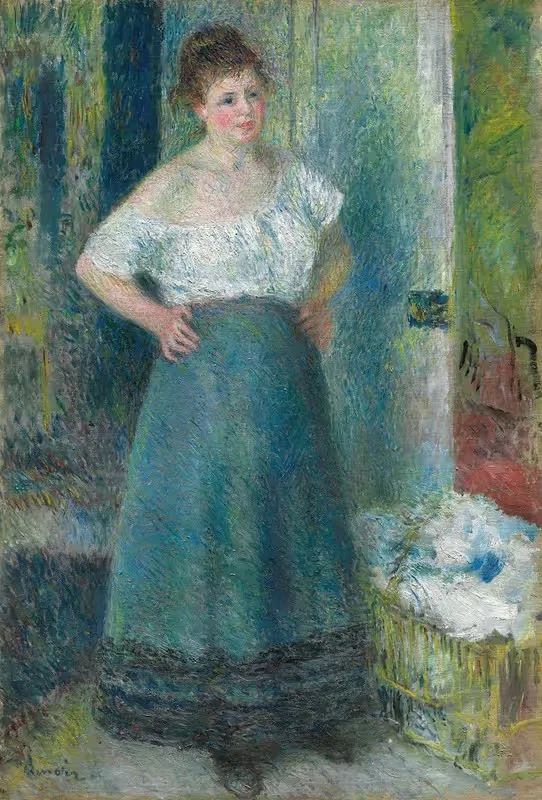 The Laundress by Pierre-Auguste Renoir — digital art print download