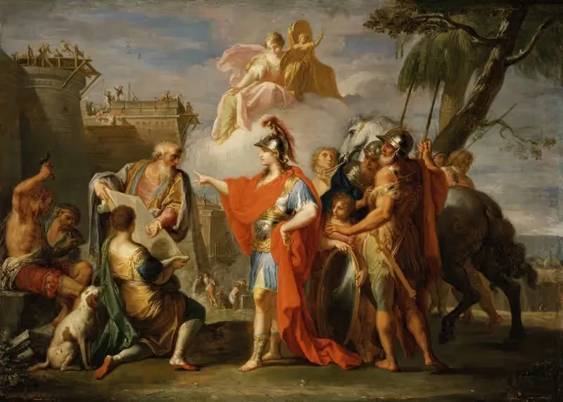 Александр Великий основывает Александрию by Плацидо Костанци, 1736-1737 — digital art print download