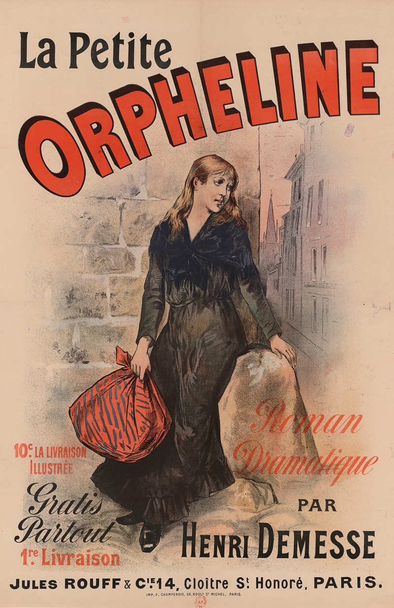 La petite orpheline by Аноним, 1891 — digital art print download