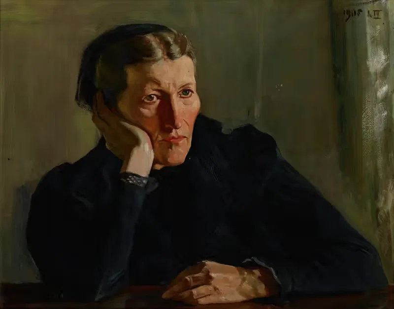 Portrait of Mother — Wincenty Wodzinowski
