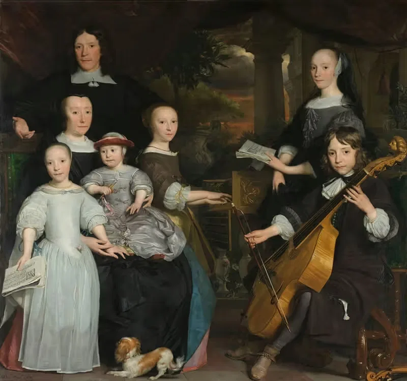 David Leeuw with his Family — Abraham Lambertsz. van den Tempel