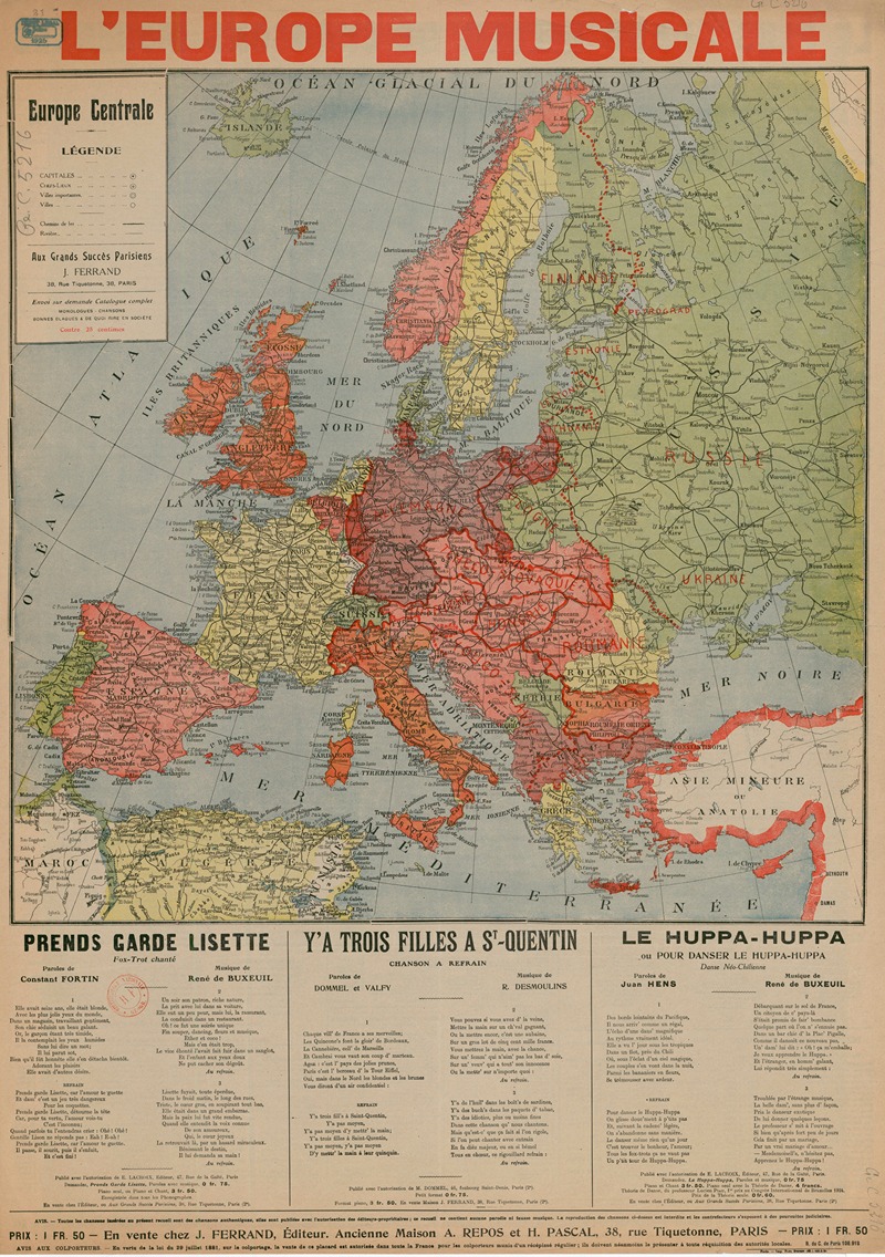 L'Europe musicale by Аноним, 1925 — digital art print download