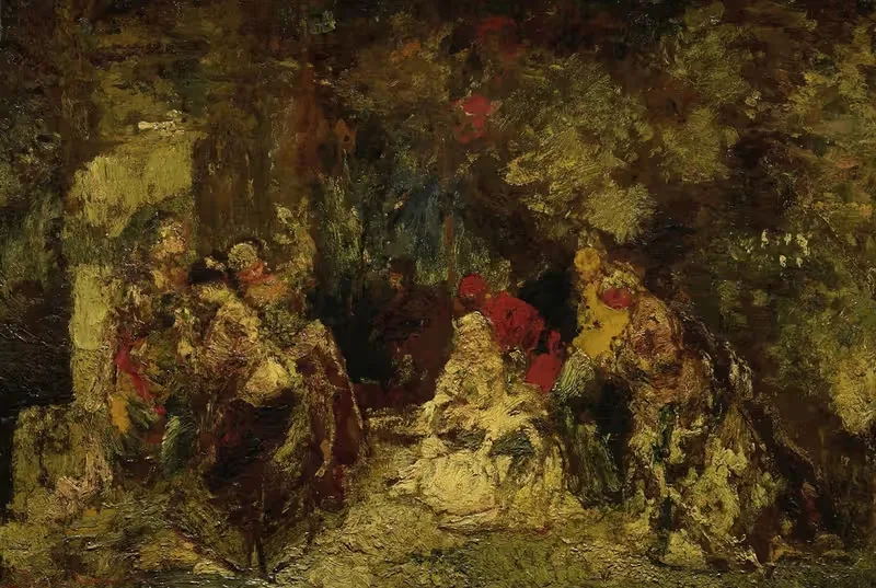 Женщины в лесу by Адольф Монтичелли, 1870 - 1886 — digital art print download