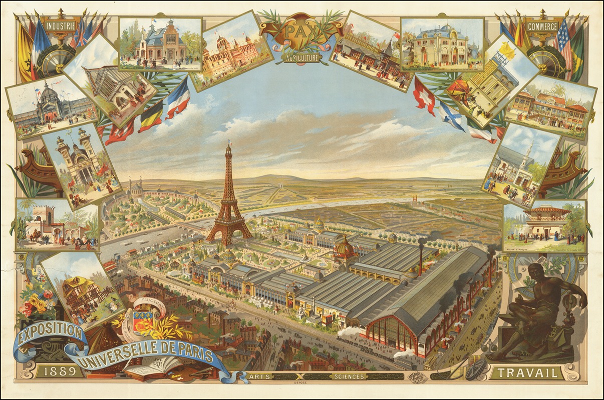 L'Exposition universelle de Paris, 1889 by Аноним, 1889 — digital art print download
