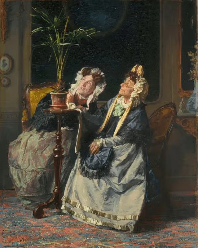 Под пальмами by Александр Хуго Баккер Корфф, 1880 — digital art print download