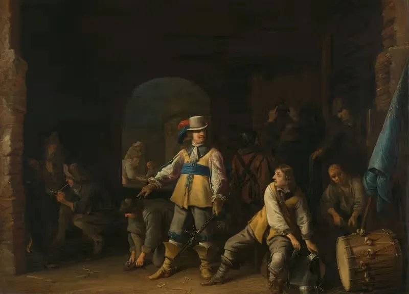 Солдаты в караульной комнате by Антони Паламедес, 1647 — digital art print download