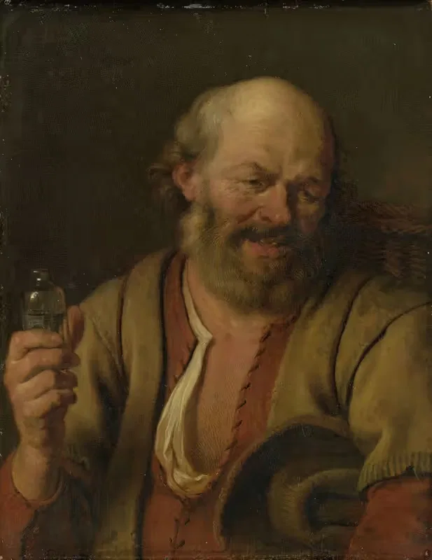 Мужчина с бутылкой джина by Ари де Войс, 1660 - 1680 — digital art print download