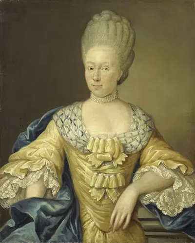 Adriana Johanna van Heusden, Wife of Johan Arnold Zoutman by August Christian Hauck, 1770 — digital art print download