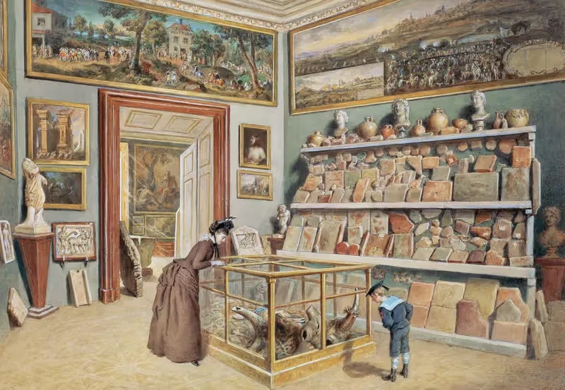 Das Apsiszimmer mit den römischen Ziegeln — Carl Goebel the younger