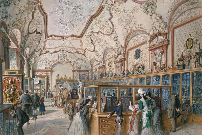 Мраморная галерея by Карл Гёбель младший, 1876 — digital art print download