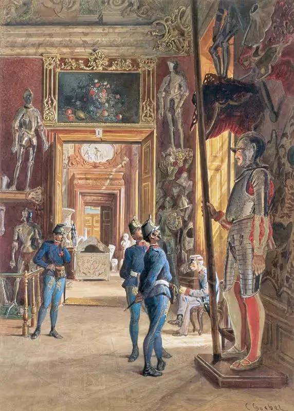 Вход в I. Рüstkammer by Карл Гёбель младший, 1875 — digital art print download
