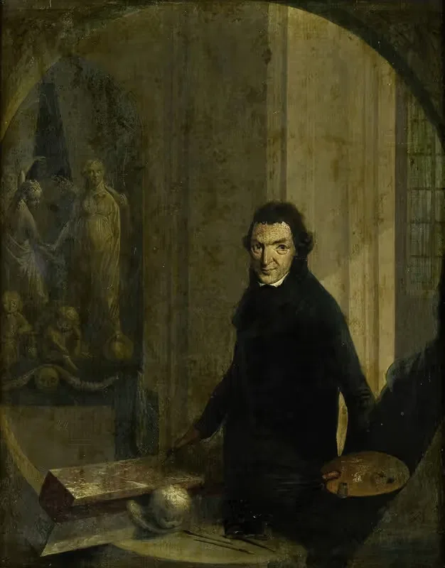 Автопортрет by Кристоффель Фредерик Франк, 1800 - 1818 — digital art print download