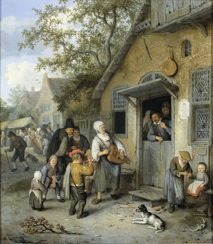 Деревенская ярмарка by Корнелис Дюсарт, 1680 - 1704 — digital art print download