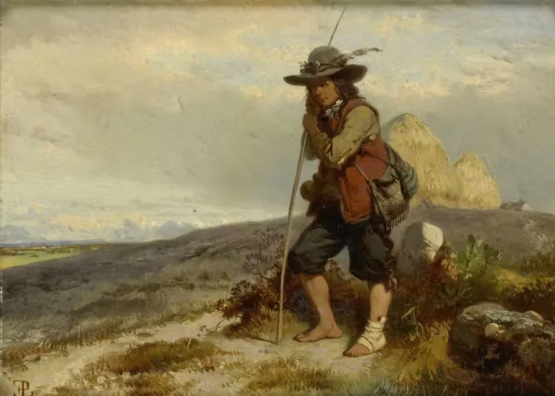 Молодой пастушонок by Юджин Ле Поитевен, 1840 - 1870 — digital art print download