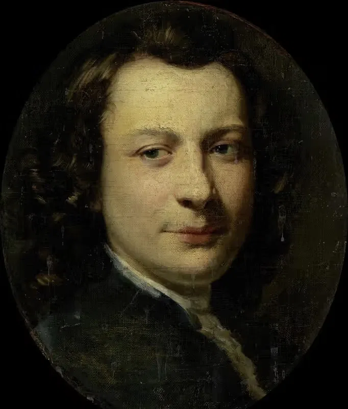 Portrait of George van der Myn, Painter — Frans van der Mijn