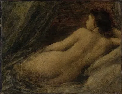 Лежащий ню by Анри Фантен-Латур, 1874 — digital art print download