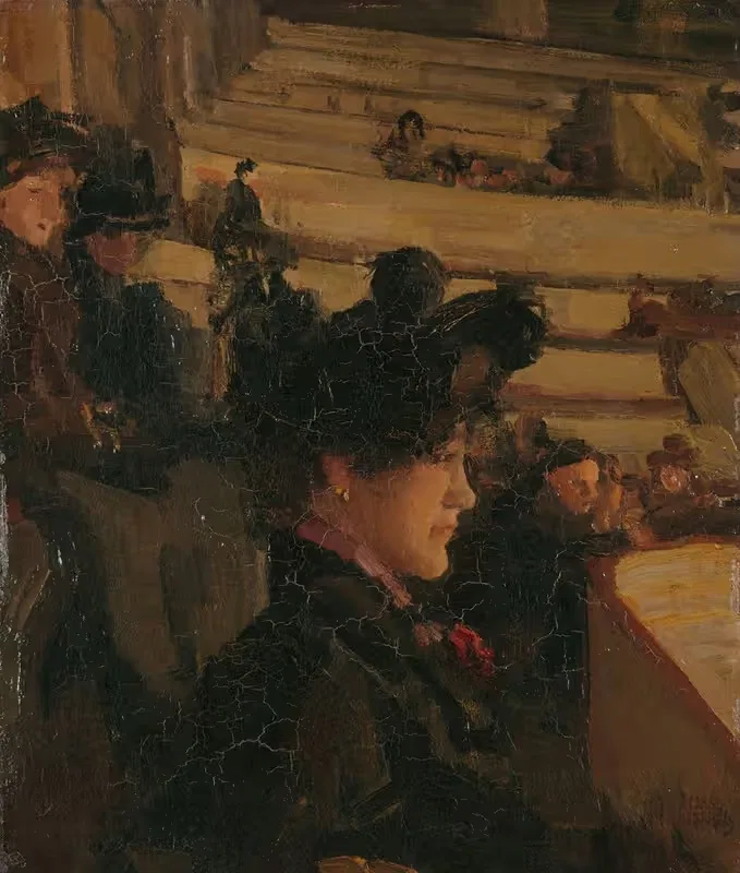 В театре by Исаак Исраэлс, c. 1895 — digital art print download