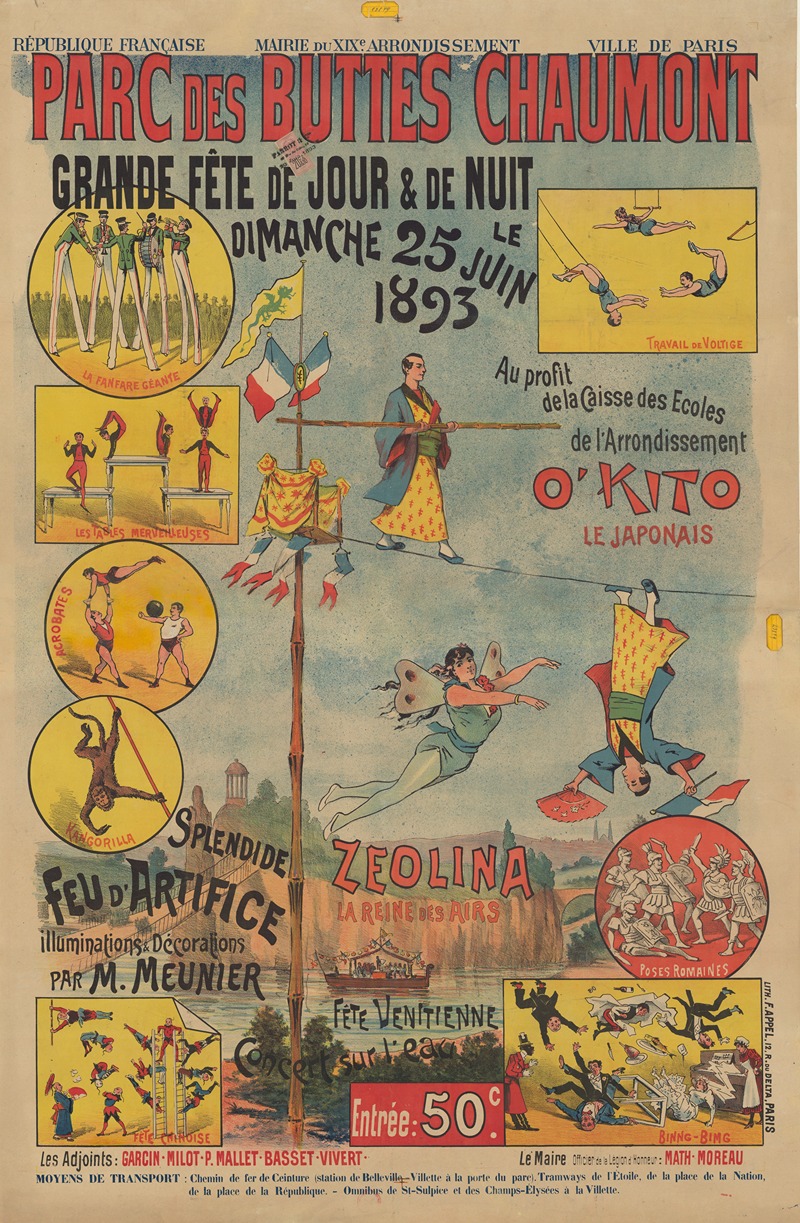 Spectacles et divertissements divers by Аноним, 1893 — digital art print download