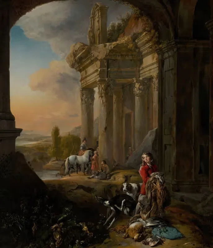 After the Hunt by Jan Baptist Weenix, c. 1656 — digital art print download