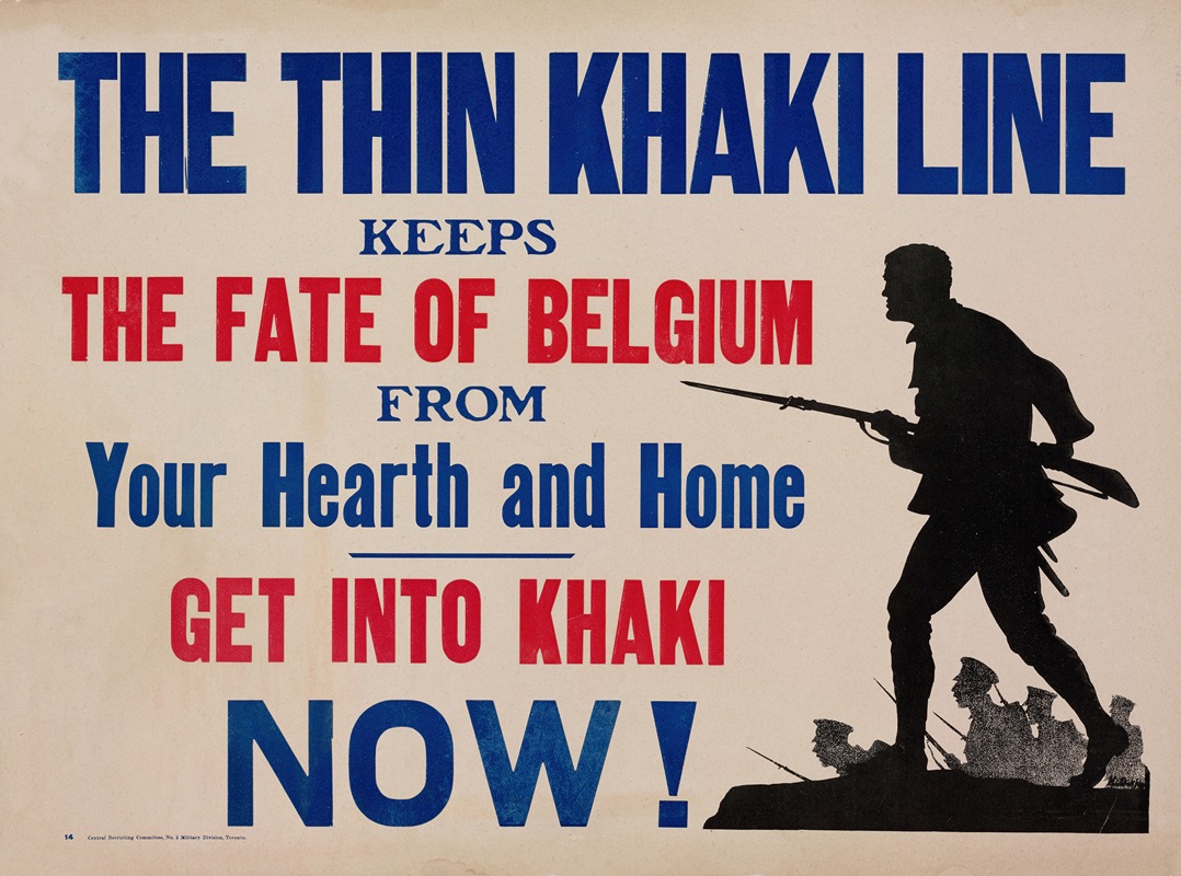 The thin khaki line by Аноним, 1914-1918 — digital art print download