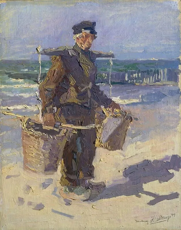 De schelpenvisser by Jan Toorop, 1904 — digital art print download