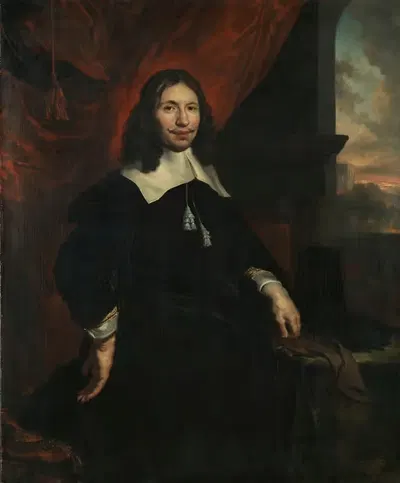 Дионйс Вийнандс (1628-73). Амстердамский купец, сын Хендрика Вийнандса и Эльтье Дени by Ян ван Нордт, 1664 — digital art…