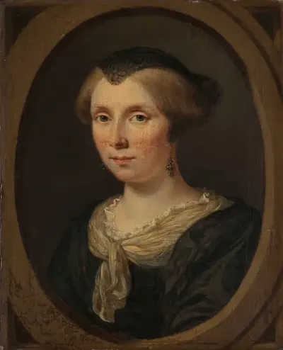 Портрет Маргареты Верколье, жены Рейниера Кутюри by Ян Верколье, 1682 — digital art print download