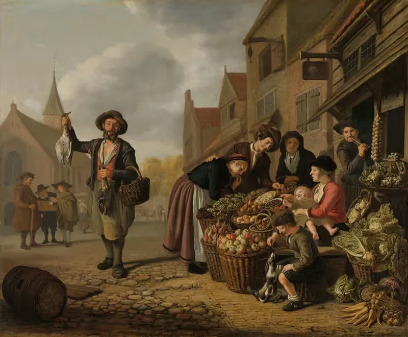 The Greengrocer's Shop De Buyskool — Jan Victors