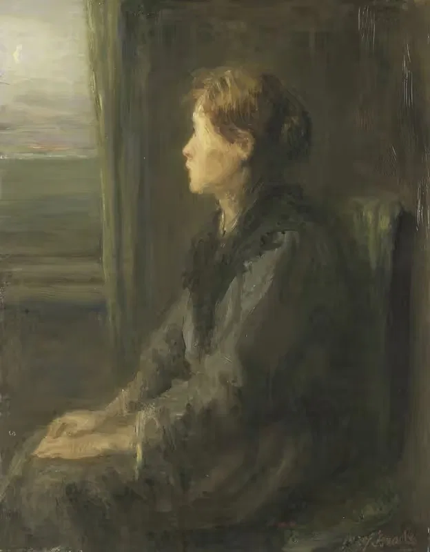 Женщина у окна by Йозеф Исраэльс, 1880 - 1911 — digital art print download