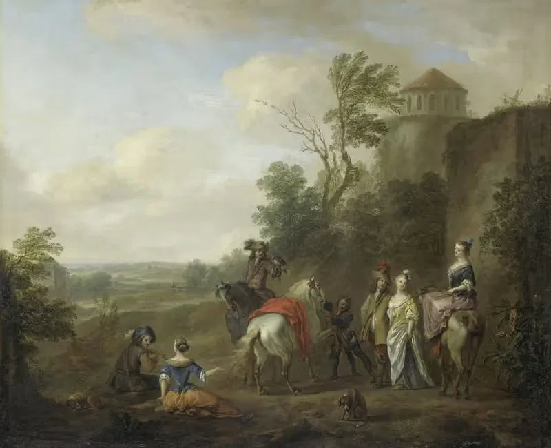 Охотничья партия by Карел ван Фаланс, 1700 - 1733 — digital art print download
