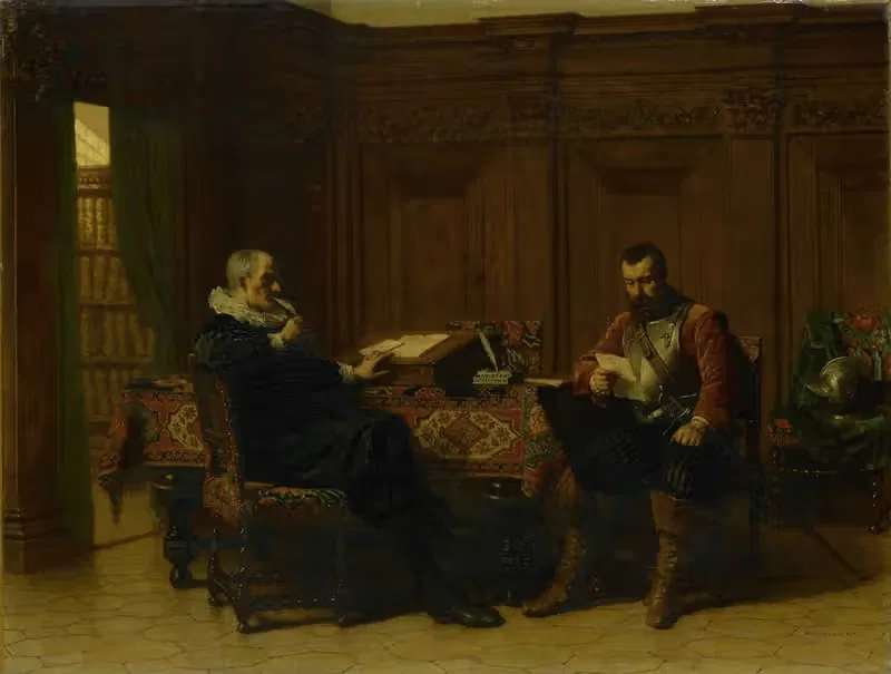Two Men in a Seventeenth-century Interior, Called 'A Conference' — Lambertus Lingeman