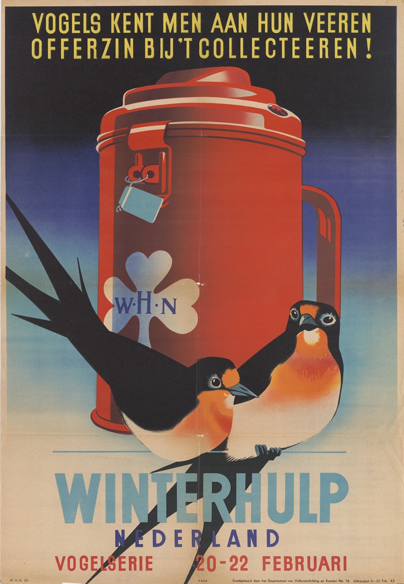 Winterhulp Nederland by Аноним, 1943 — digital art print download
