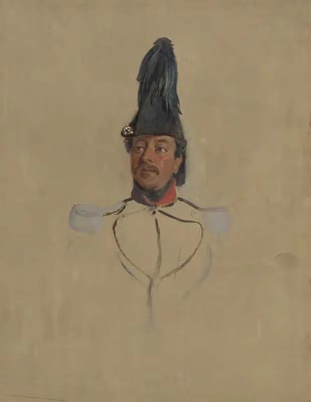 Portretstudie van kapitein T.S. Nabal — Nicolaas Pieneman