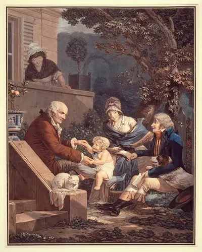 Отцовские удовольствия by Филибер-Луи Дебюкур — digital art print download
