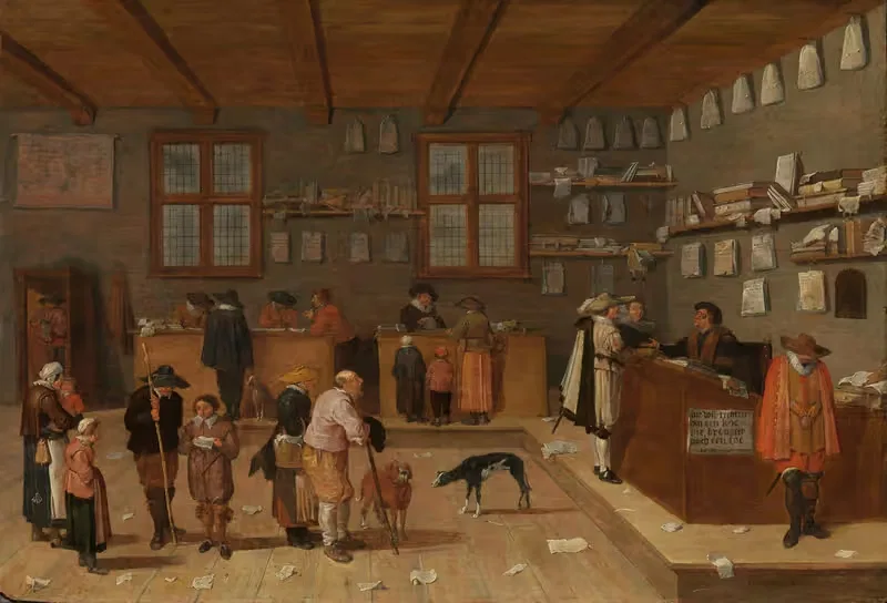 Офис адвоката by Питер де Блут, 1628 — digital art print download