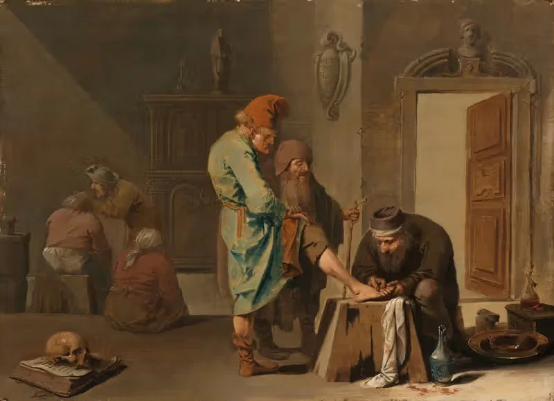 Операция на ноге by Питер Янсз. Кваст, 1630 - 1647 — digital art print download