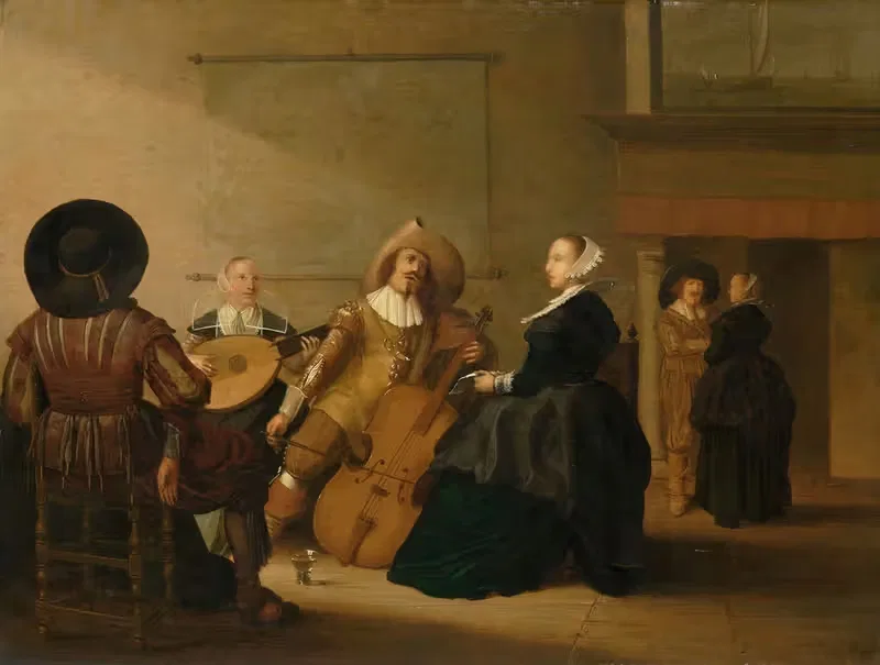 A Musical Company in an Interior — Pieter Symonsz Potter