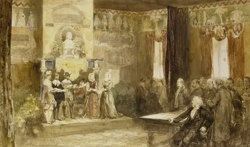 Vondelviering op het Muiderslot, 1867 — Charles Rochussen