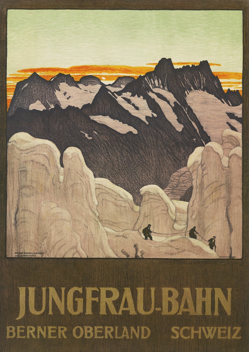 Jungfrau-Bahn, Berner Oberland, Schweiz — Emil Cardinaux