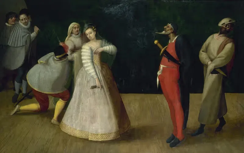 Troupe de comédiens italiens — French School