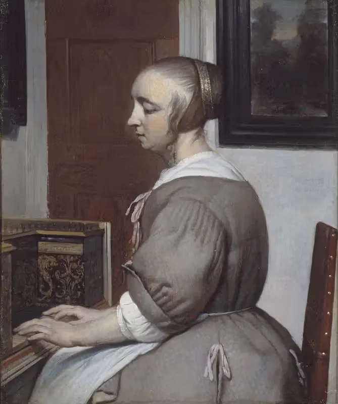 Femme au virginal — Gabriel Metsu