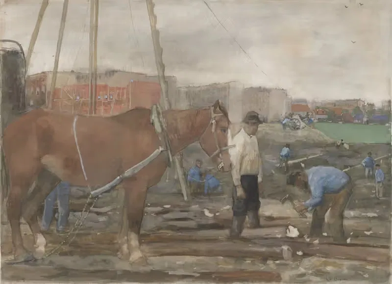 Bouwterrein Oud-West te Amsterdam — George Hendrik Breitner