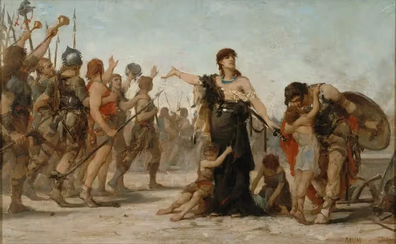 Жертва Отечеству by Жорж Моро де Туры, 1880 — digital art print download