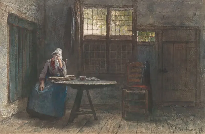 De ledige stoel by Hendrik Valkenburg, 1876 — digital art print download