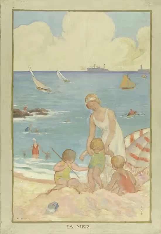 Море by Анри Нозе, 1933 — digital art print download