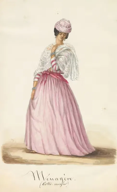 Jonge vrouw in koto misi — Jacob Marius Adriaan Martini van Geffen