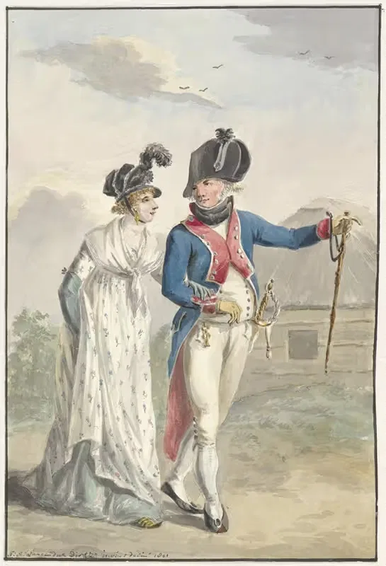Bataafse officier der 1ste Halve Brigade, 1801 — Jan Anthonie Langendijk