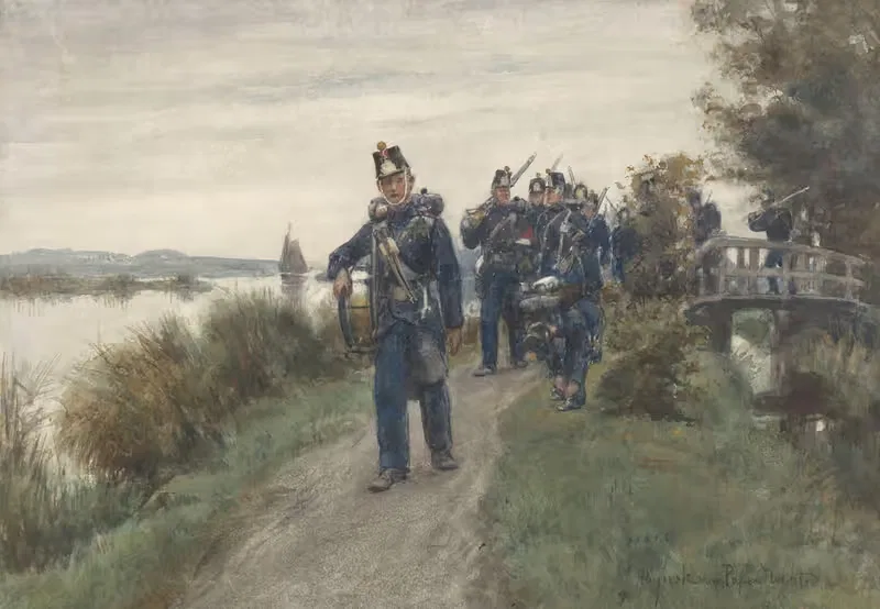 Патруль пехоты by Ян Хойнк ван Папендрехт, 1868 - 1933 — digital art print download