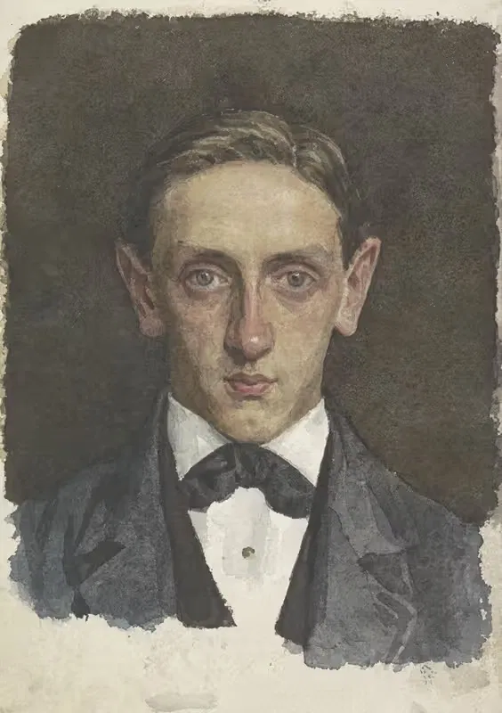 Портрет молодого человека by Ян Вет, 1874 - 1925 — digital art print download