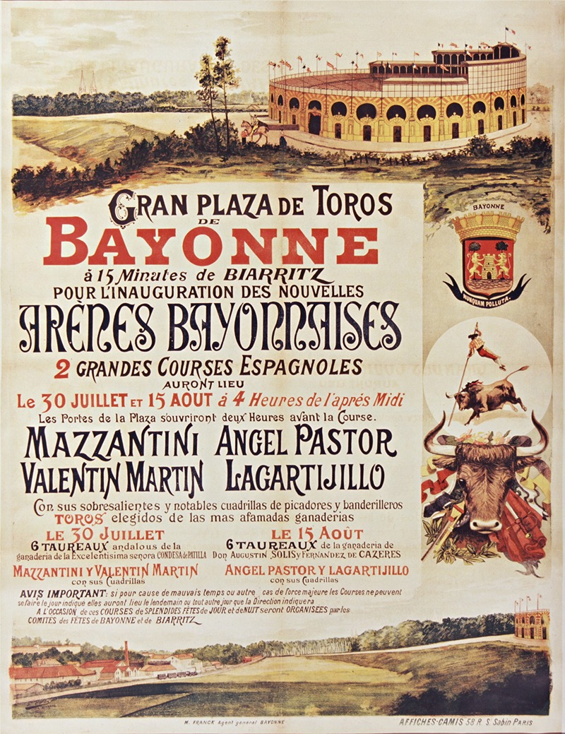 Gran plaza de toros de Bayonne — G. Poite